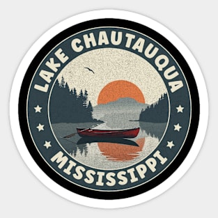 Lake Chautauqua Mississippi Sunset Sticker